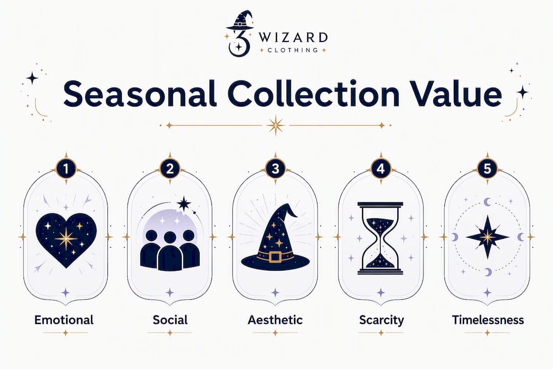 Infographic showing hierarchy of seasonal collection value