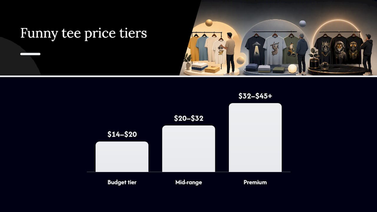What should you expect to pay for a funny tee in the US? — overview diagram