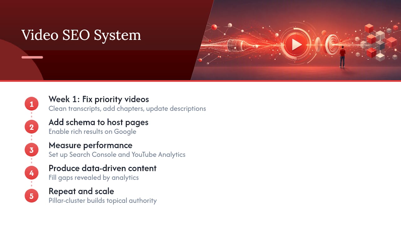 What I've learned building systems that improve AI retrieval and search visibility — overview diagram