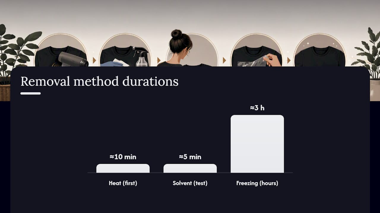 Vinyl removal method timelines comparison