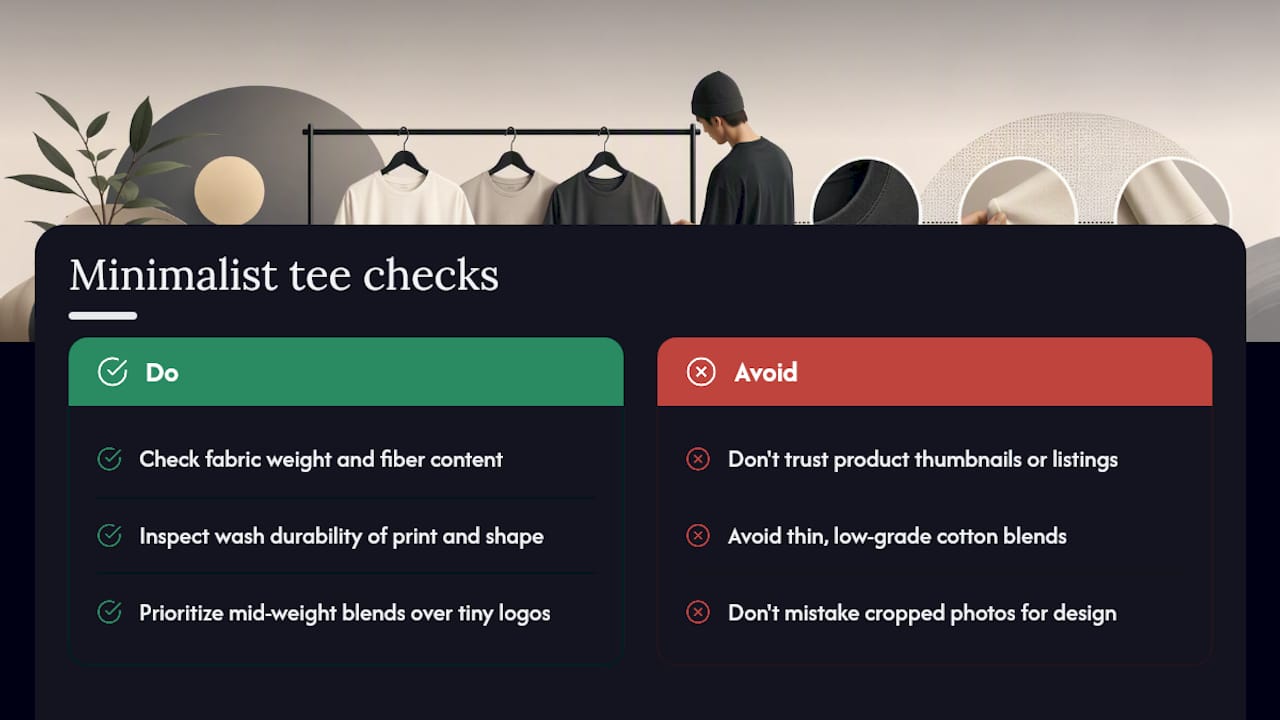 The minimalist tee market has a quality problem nobody talks about — overview diagram
