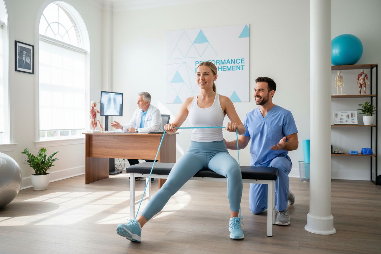 athlete sports chiropractic gym