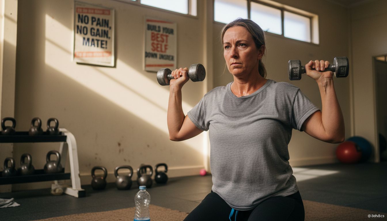 Woman doing rehab shoulder exercises for resilience
