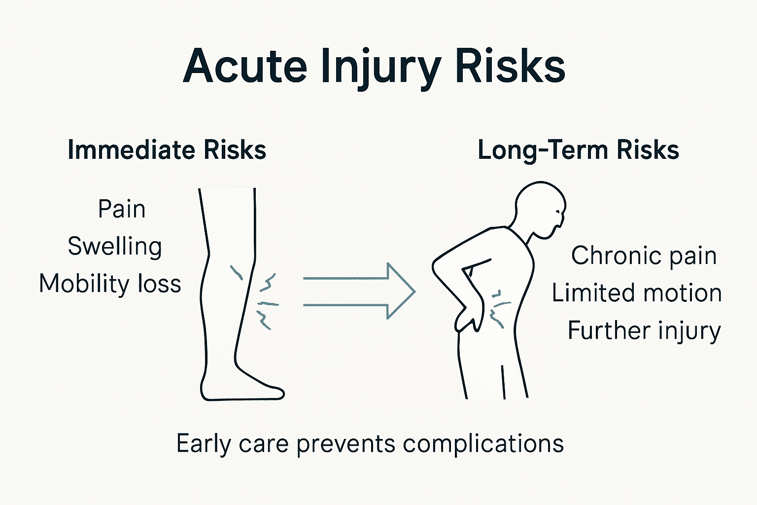 Infographic of acute injury risk progression