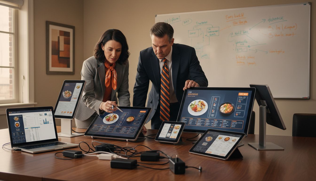 Evaluation of Digital Devices in a Restaurant Experts evaluate the digital devices used in restaurant digitization — restaurant digitization