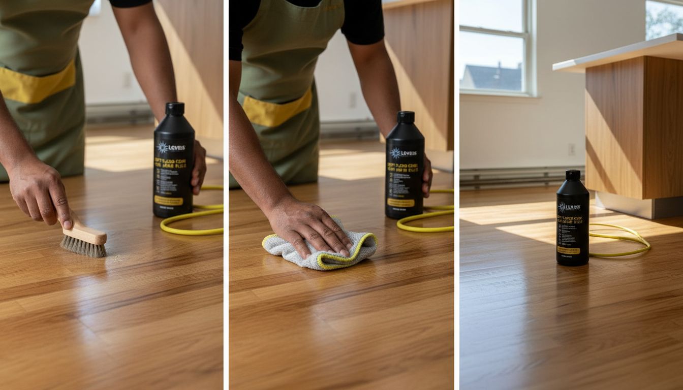 clean scratched hardwood