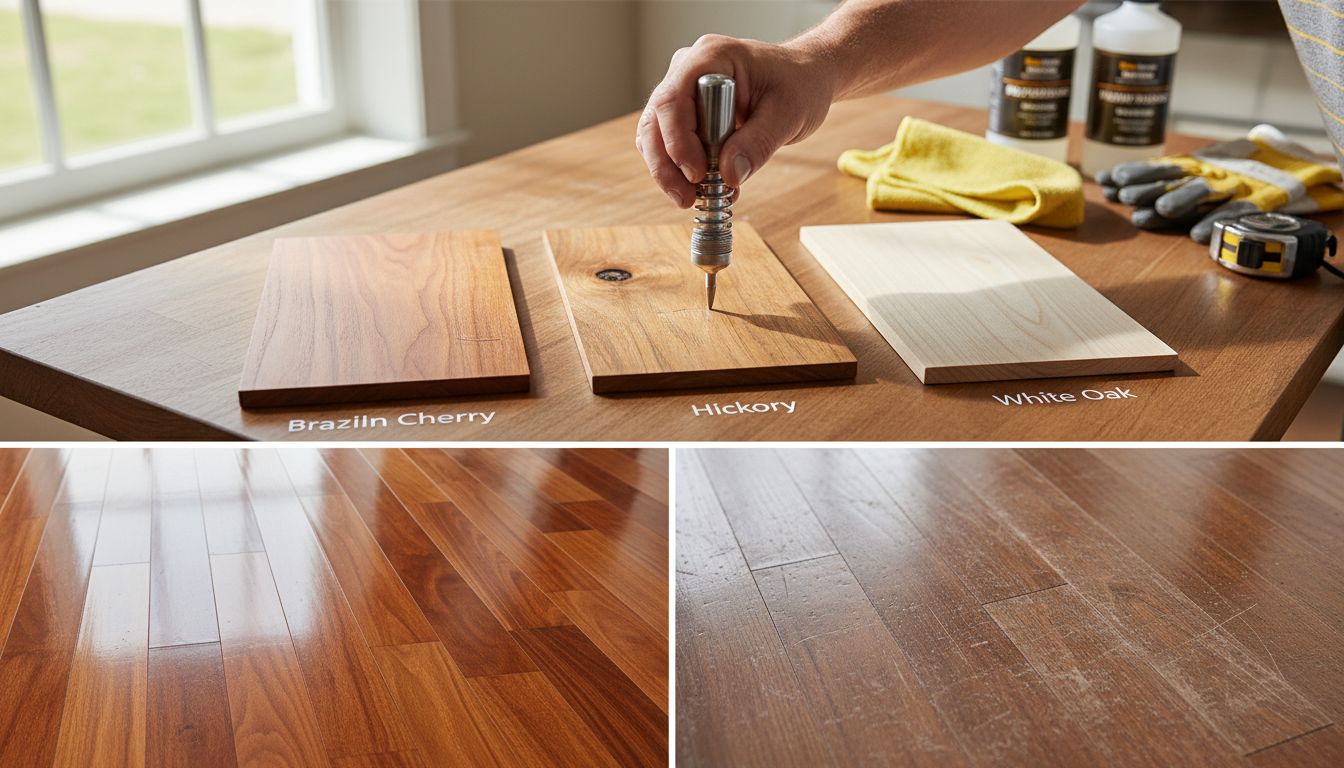 wood scratch test samples