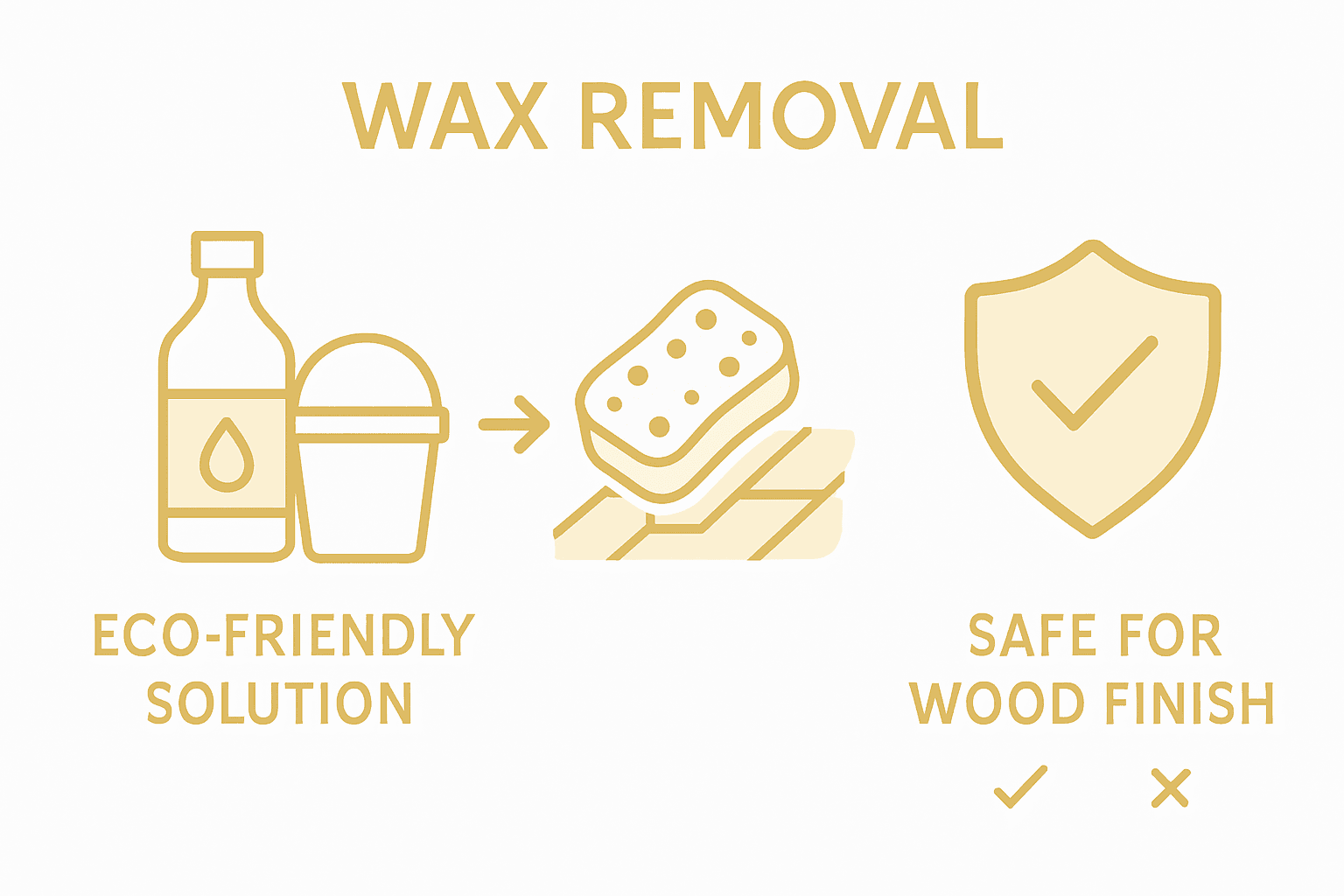 Infographic comparing safe wax removal methods
