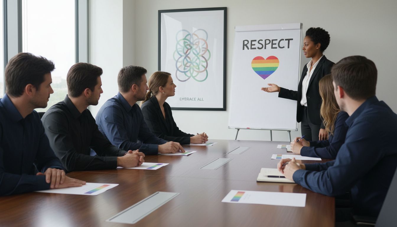 Group training on LGBTQ+ sensitivity in office