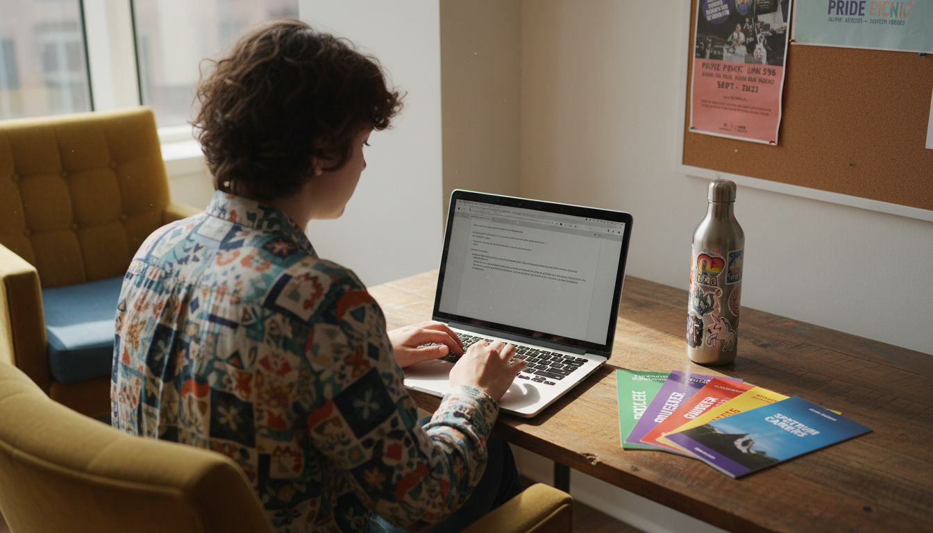 HR manager preparing LGBTQ partnership outreach