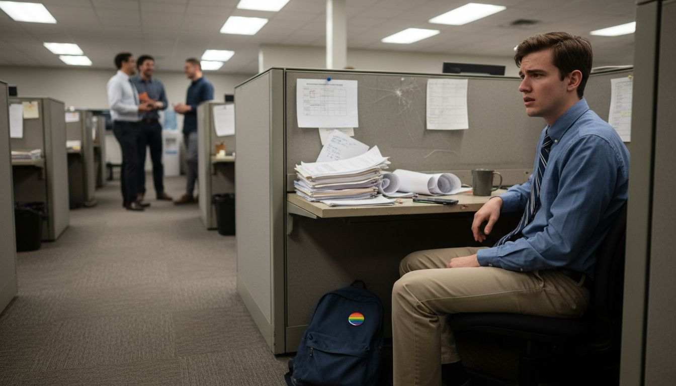LGBTQ employee experiencing microaggressions