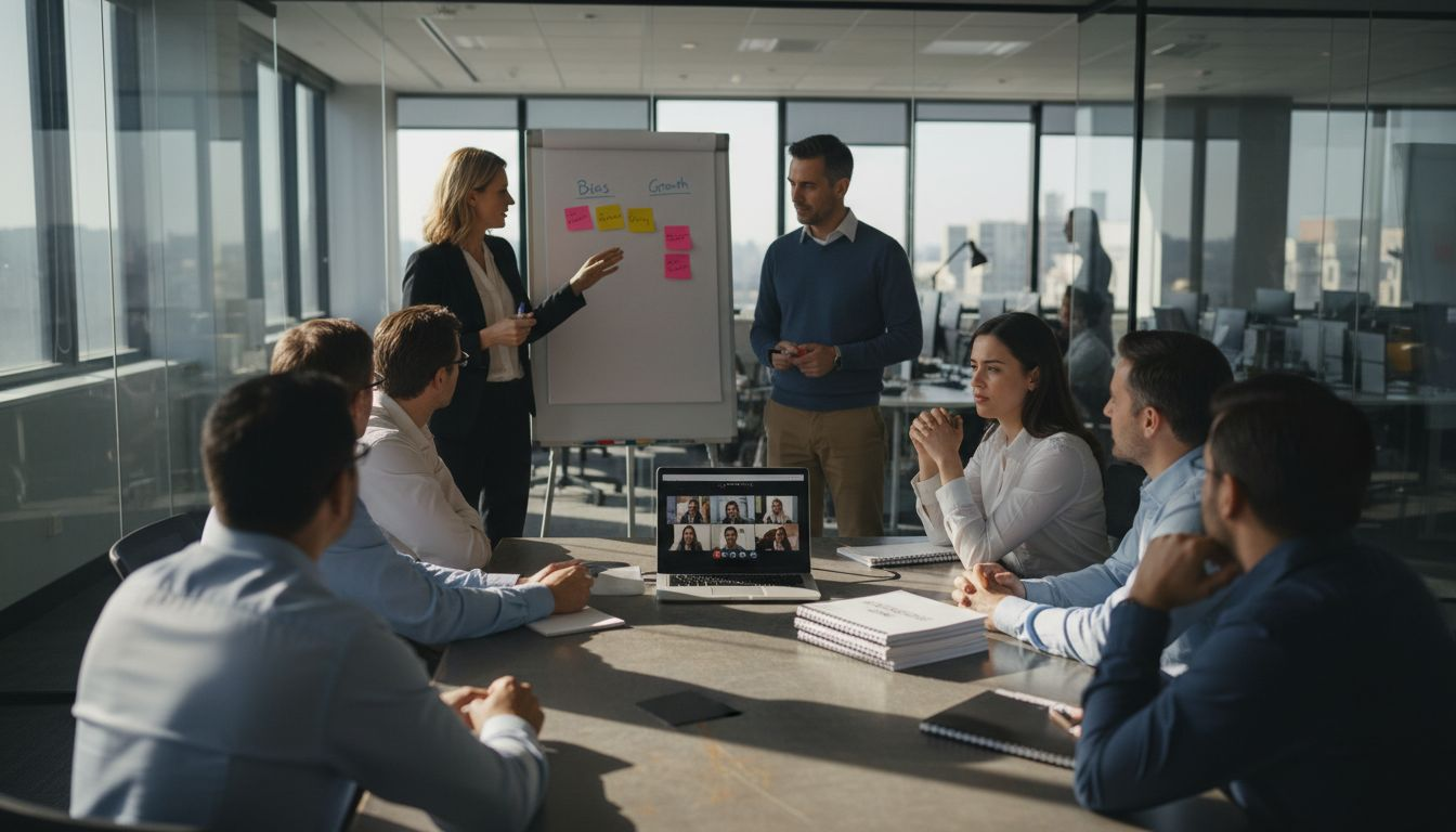 Small group bias training activity in office