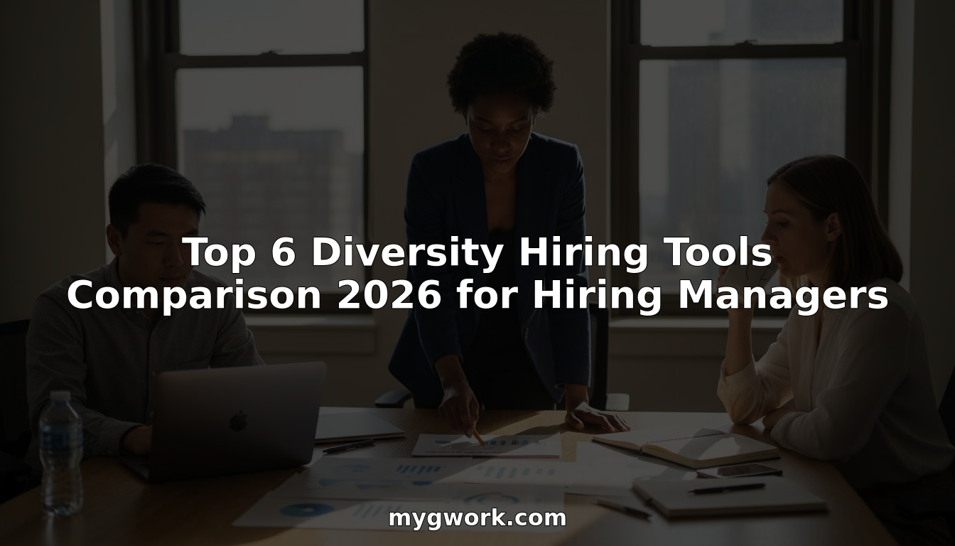 Hiring managers meeting with diversity tools