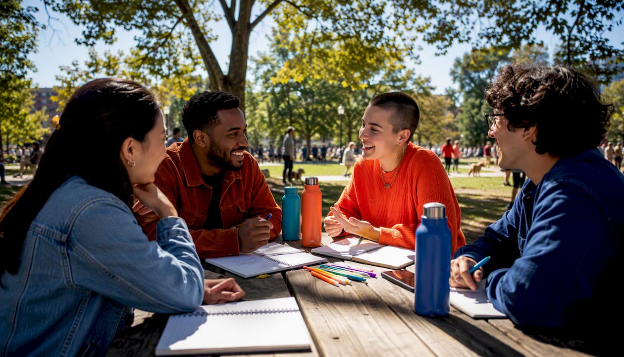 Diverse team collaborating in office meeting