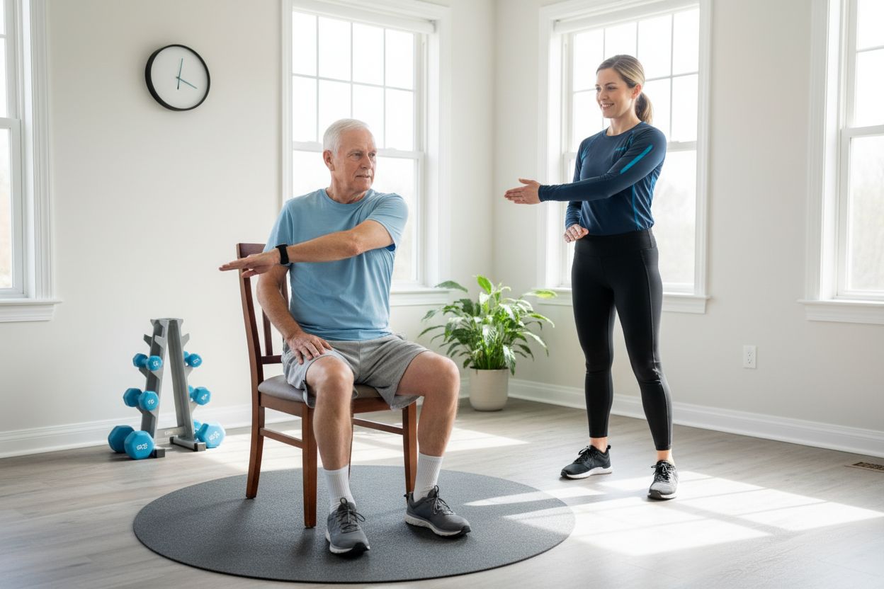 senior core exercise coaching