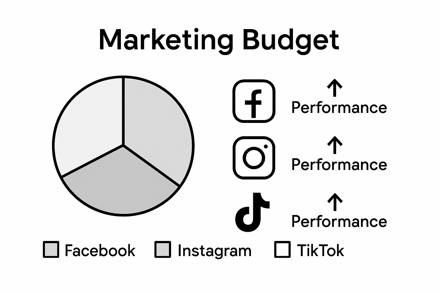 Infographic on allocating social ad budgets