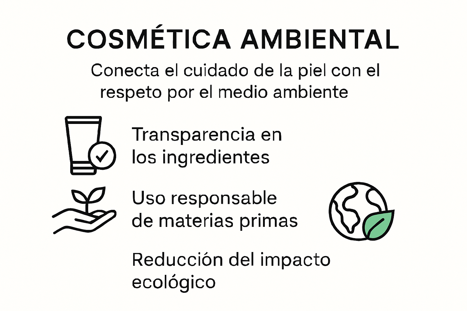 Infografía sobre los conceptos esenciales y principios clave del cuidado de la piel frente a factores ambientales