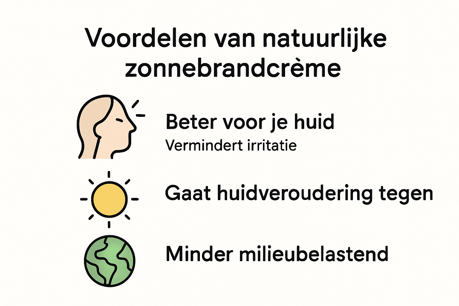Infographic: de voor- en nadelen van natuurlijke versus chemische zonnebrand op een rij