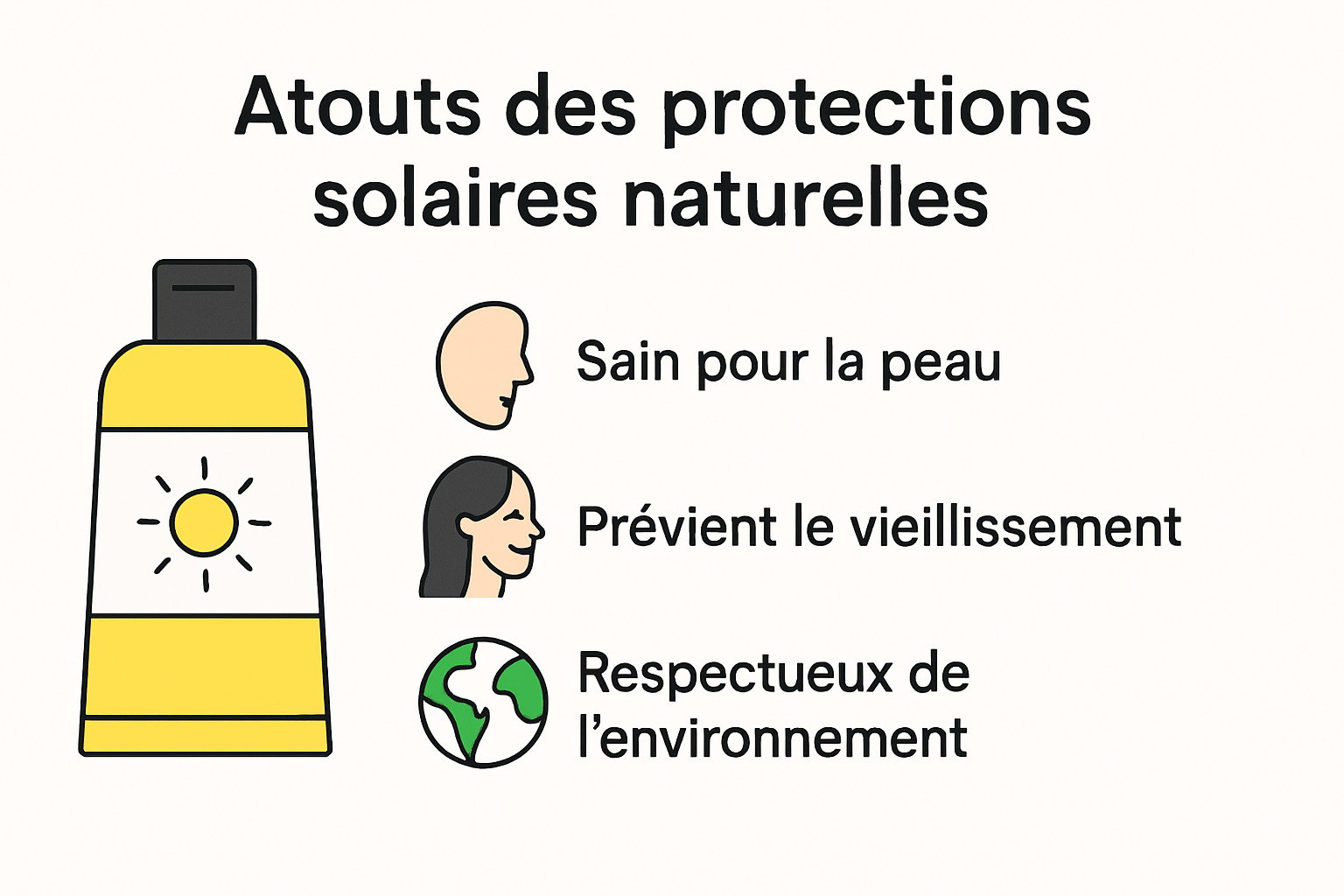 Infographie : les atouts des protections solaires naturelles face aux crèmes solaires chimiques