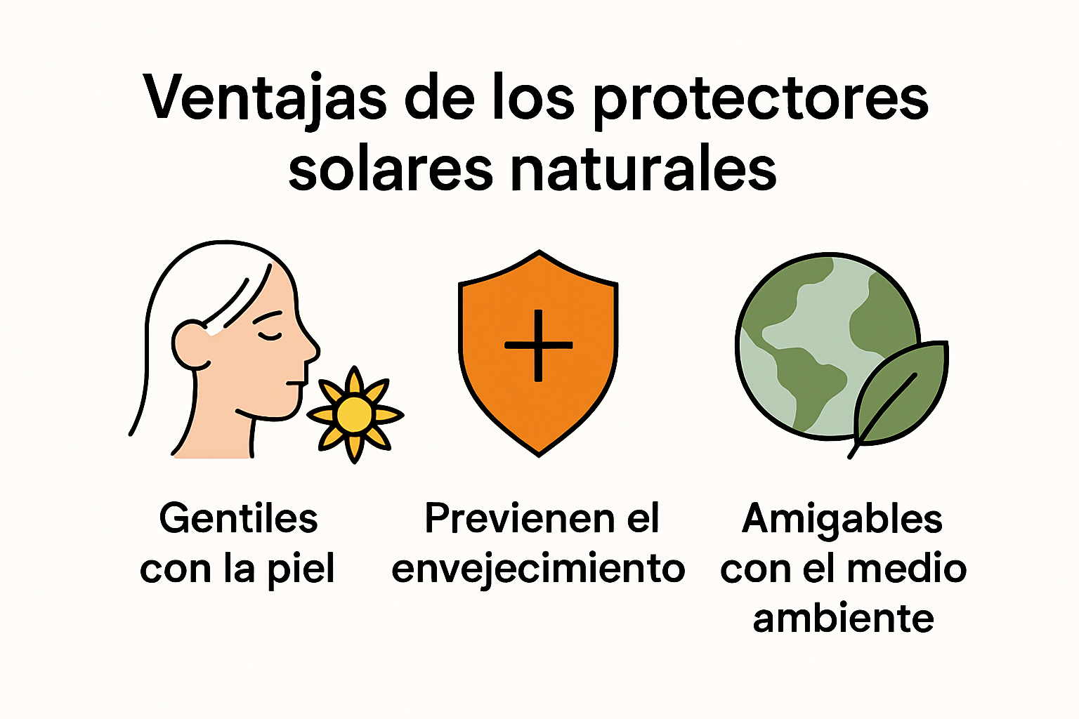 Infografía: ventajas y diferencias entre protectores solares naturales y químicos