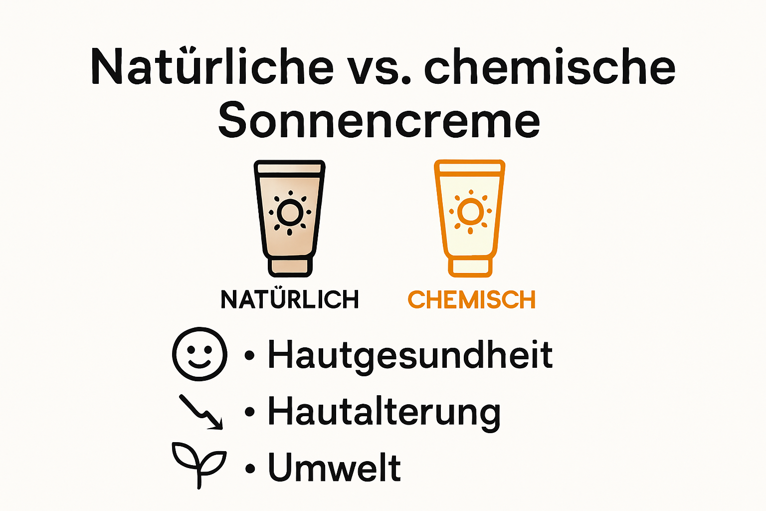 Infografik: Natürlicher vs. chemischer Sonnenschutz – ein Vergleich der Vorteile