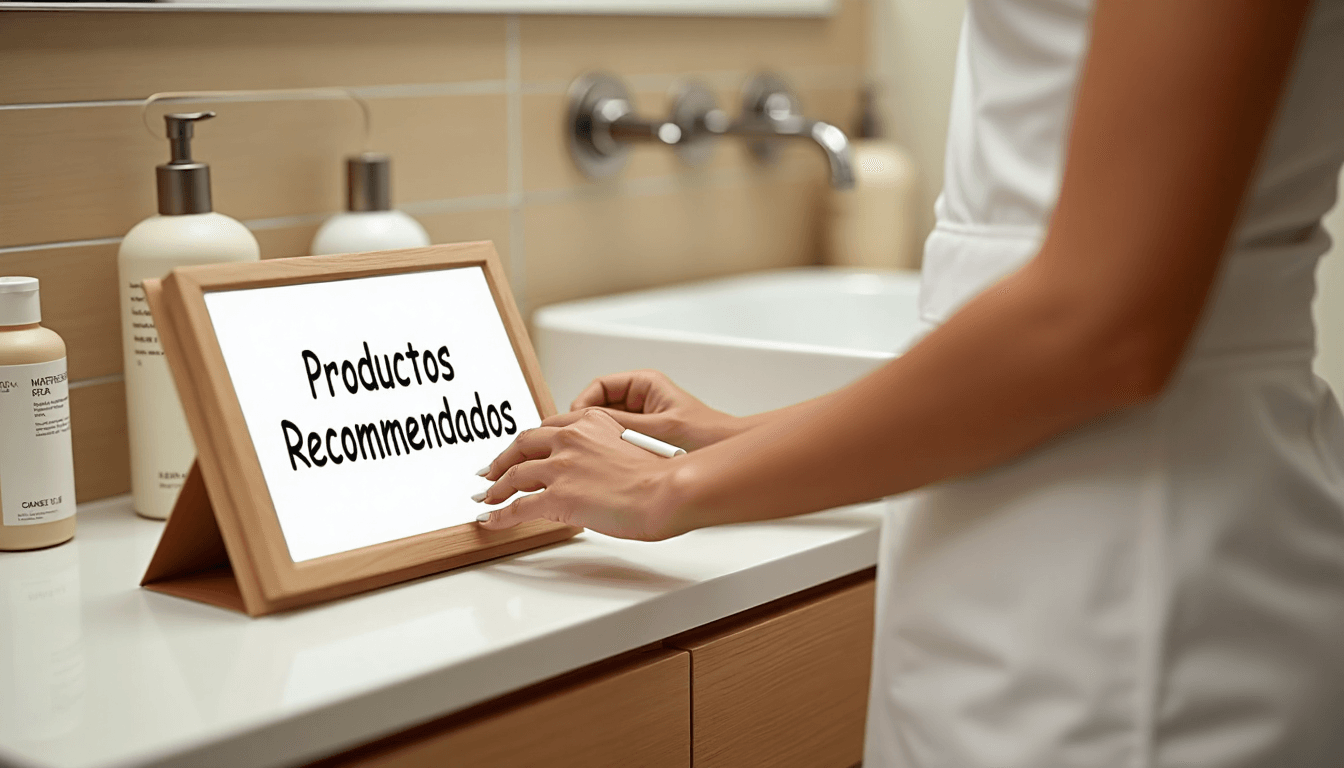 Facial routine moisturizing products and a hand applying cream