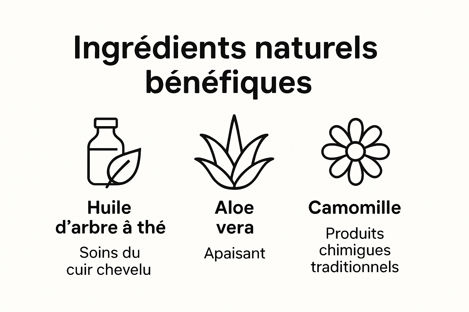 Comparaison avantages ingrédients naturels vs chimiques cuir chevelu