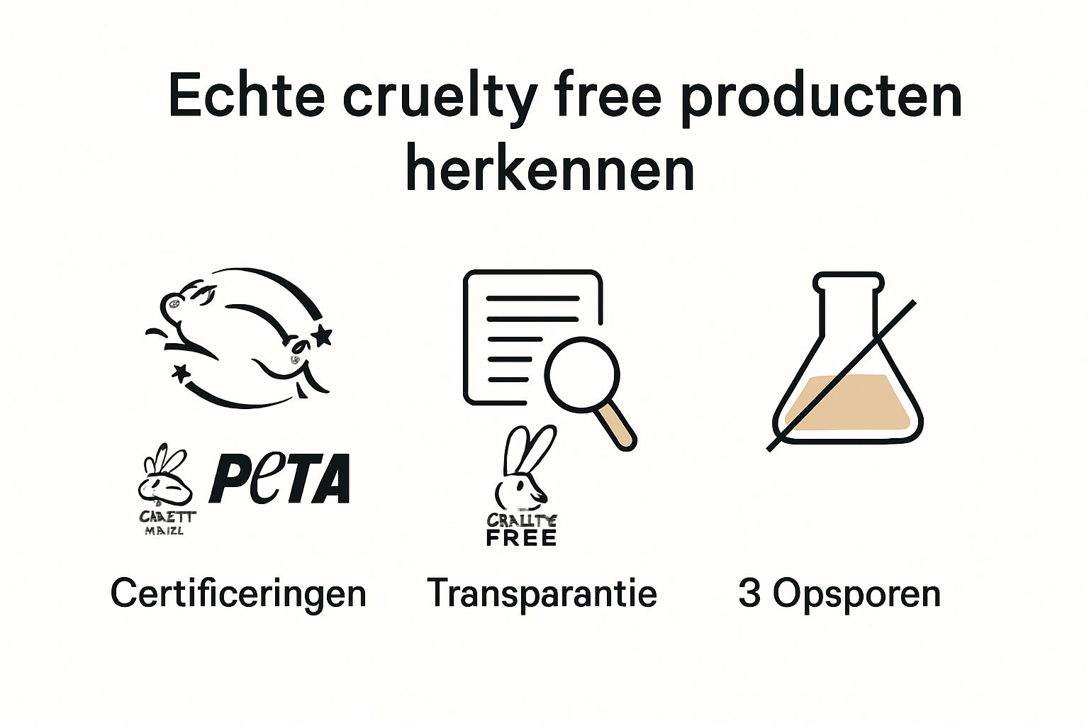 Infografía: puntos clave para reconocer productos cruelty free