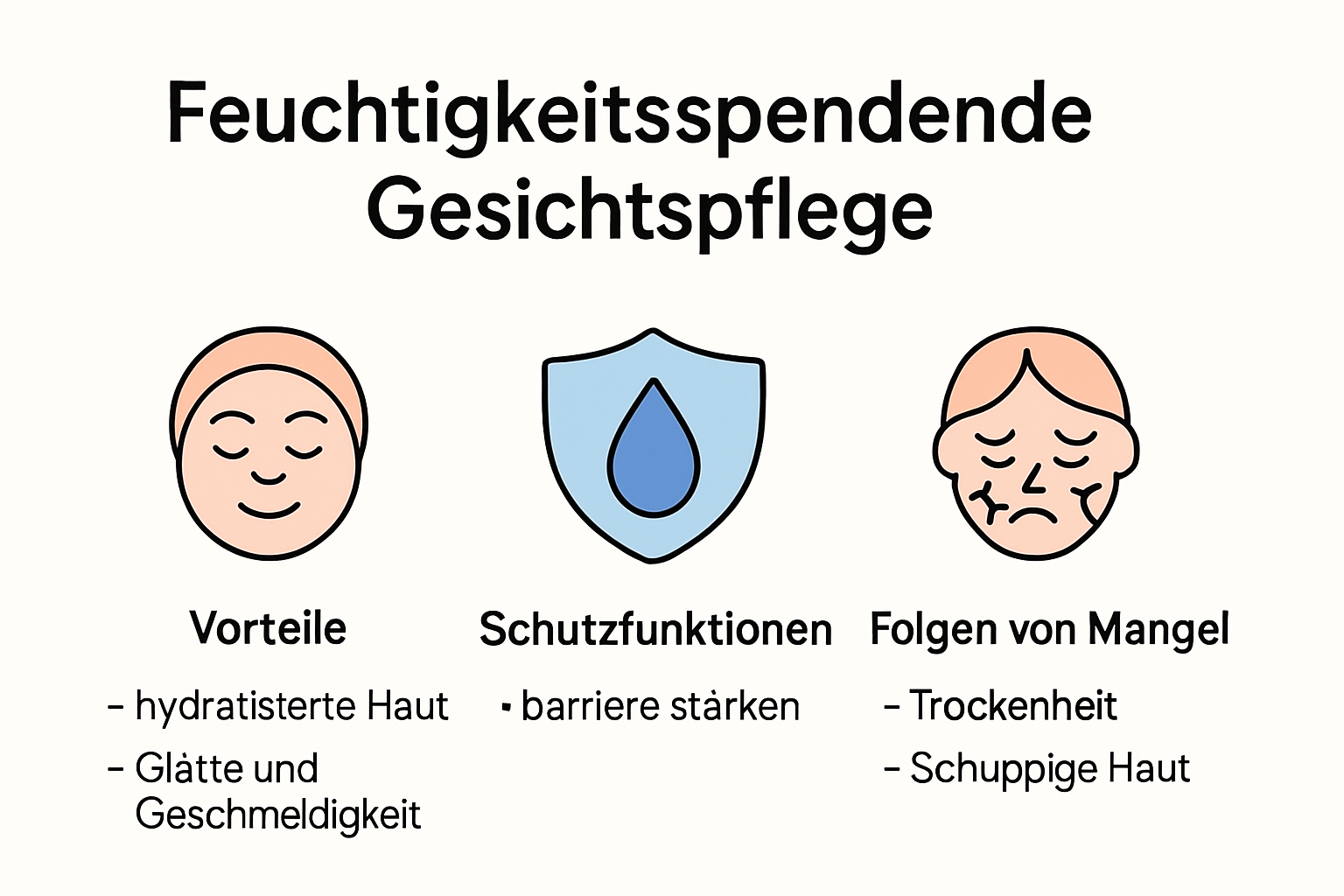 Gráfico sobre la importancia del cuidado facial hidratante