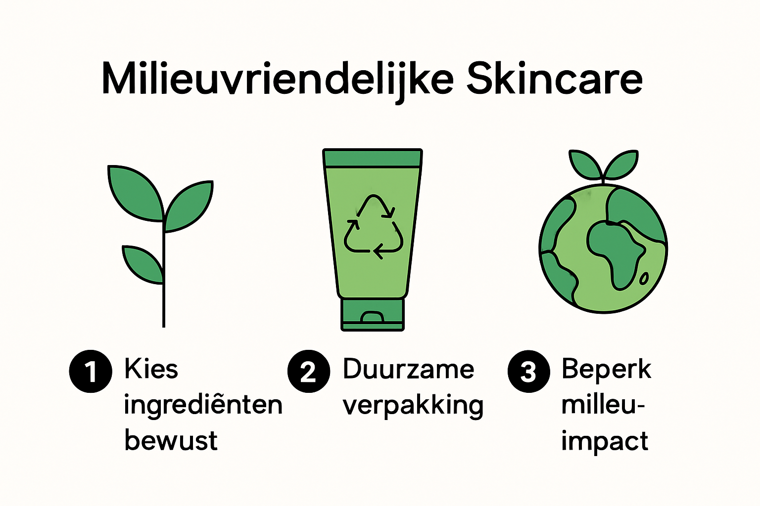 Infografik: Säulen umweltfreundlicher Hautpflegeroutinen