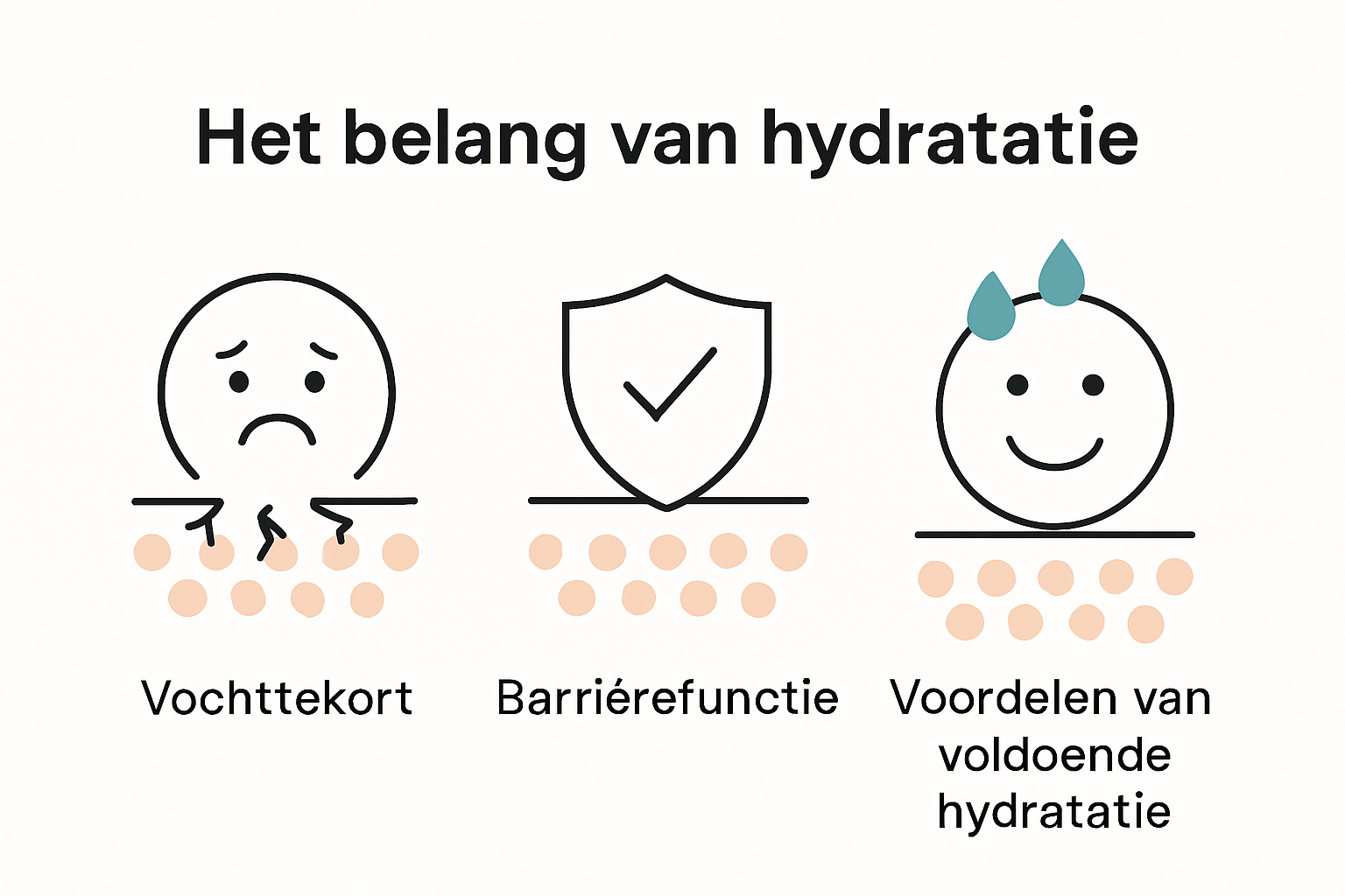 Infografik über die Bedeutung der Hydratation für die Haut