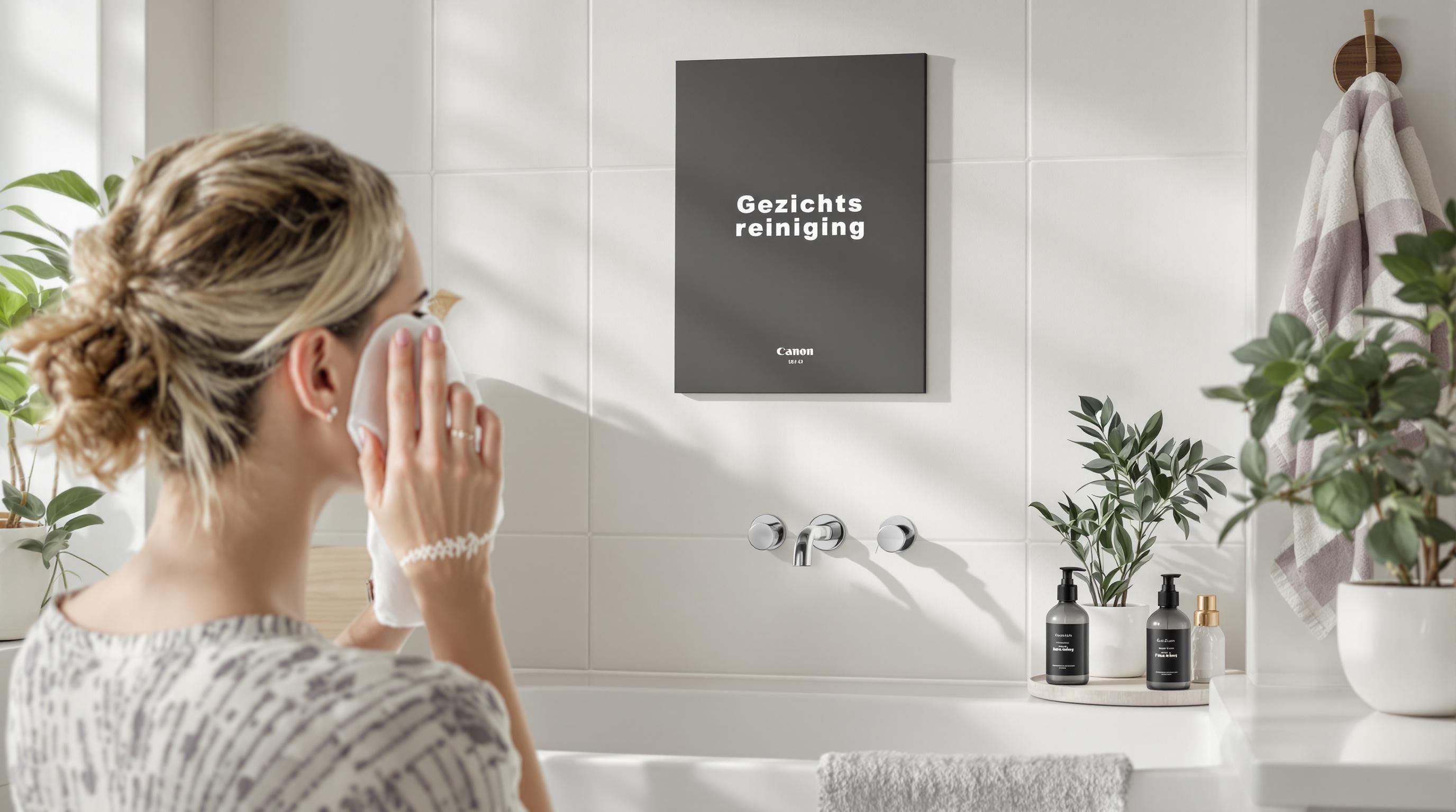 natuurlijke gezichtsreiniging badkamer