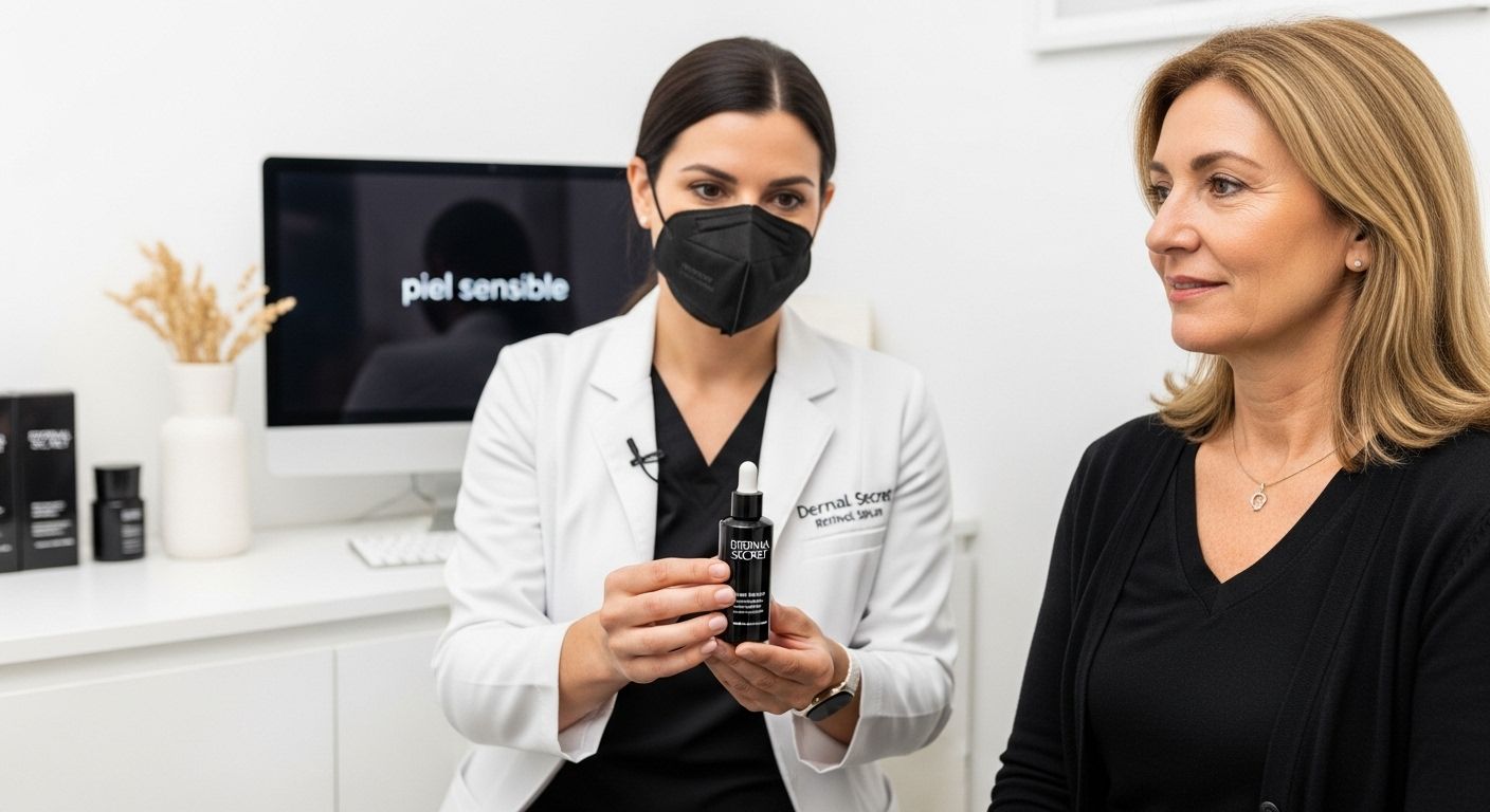 dermatóloga consulta piel serum