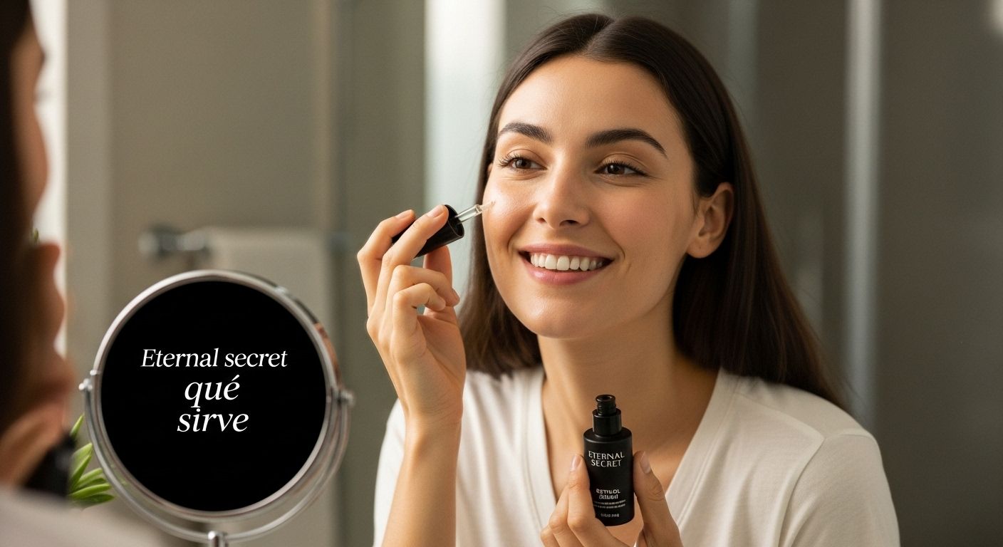 serum facial mujer espejo