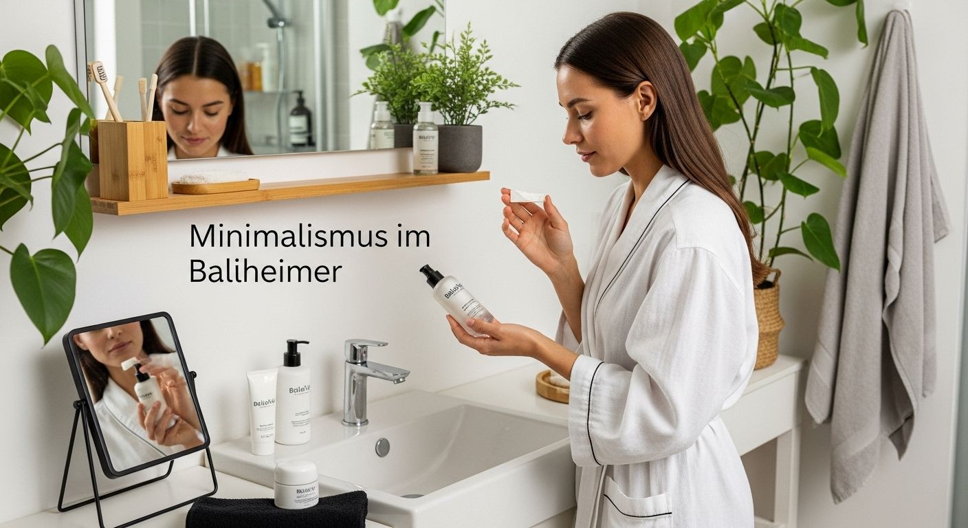 minimalistisches Badezimmer Hautpflege