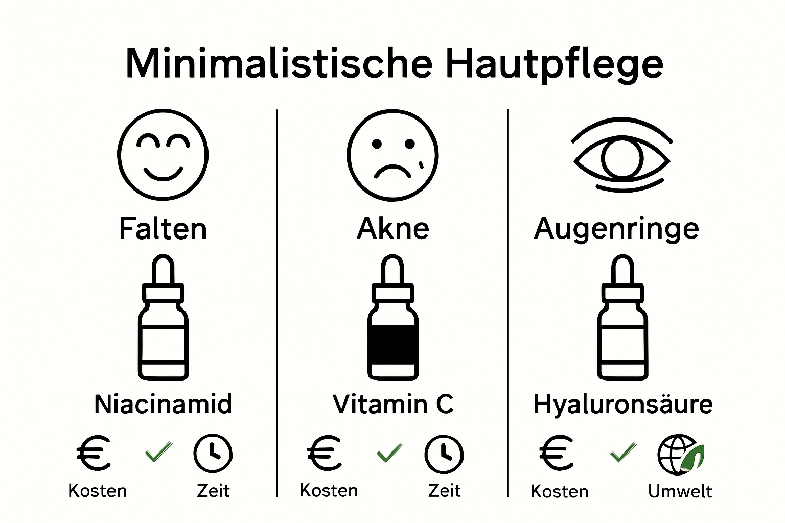 Vergleich minimalistischer Hautpflegeprodukte und ihre Vorteile