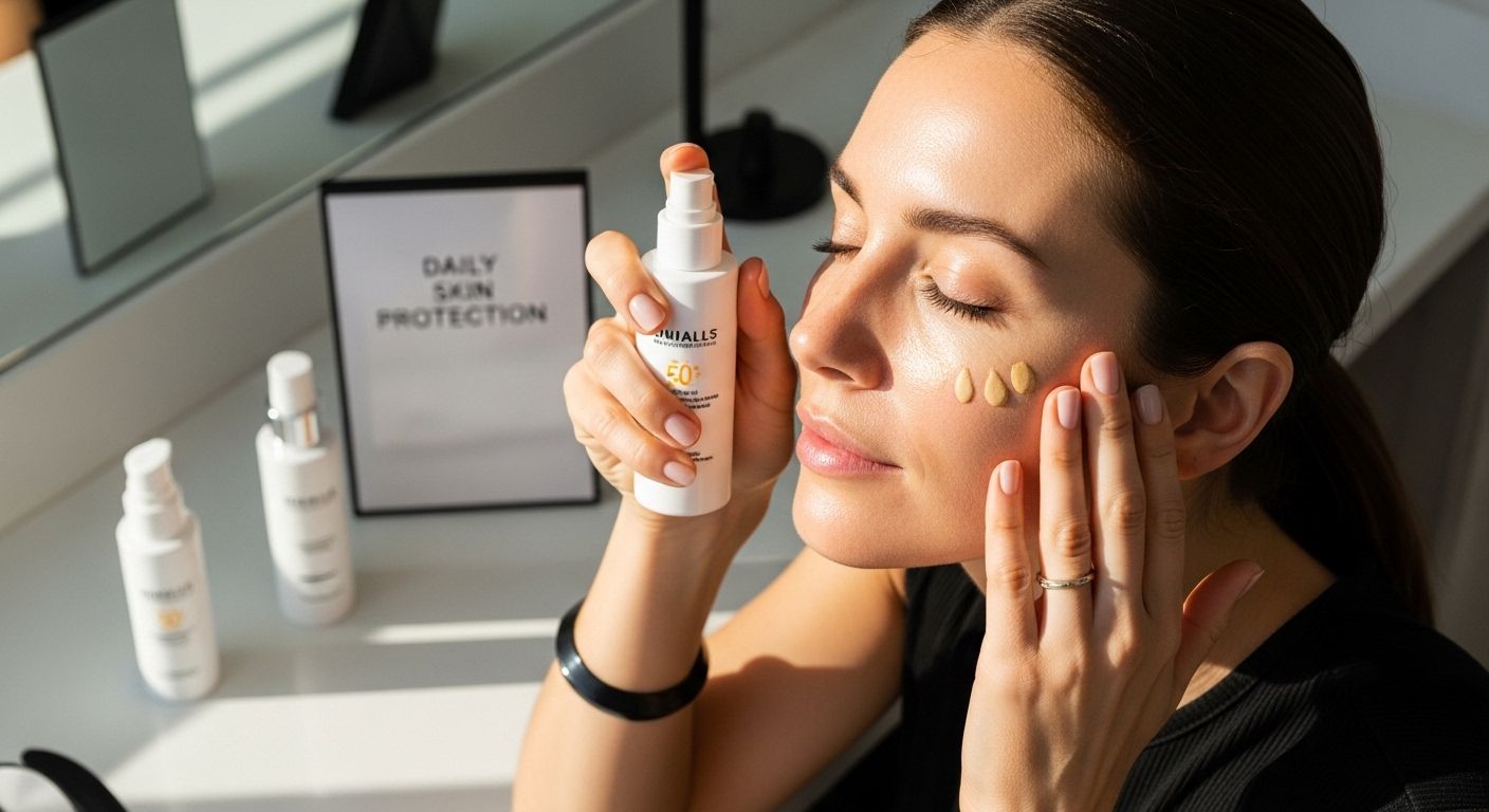 applying sunscreen skin barrier