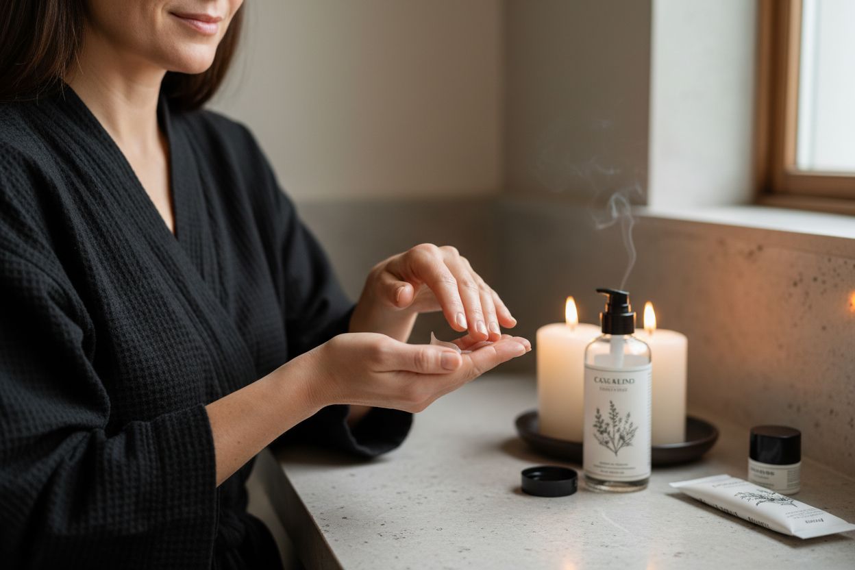 mindful skincare hands