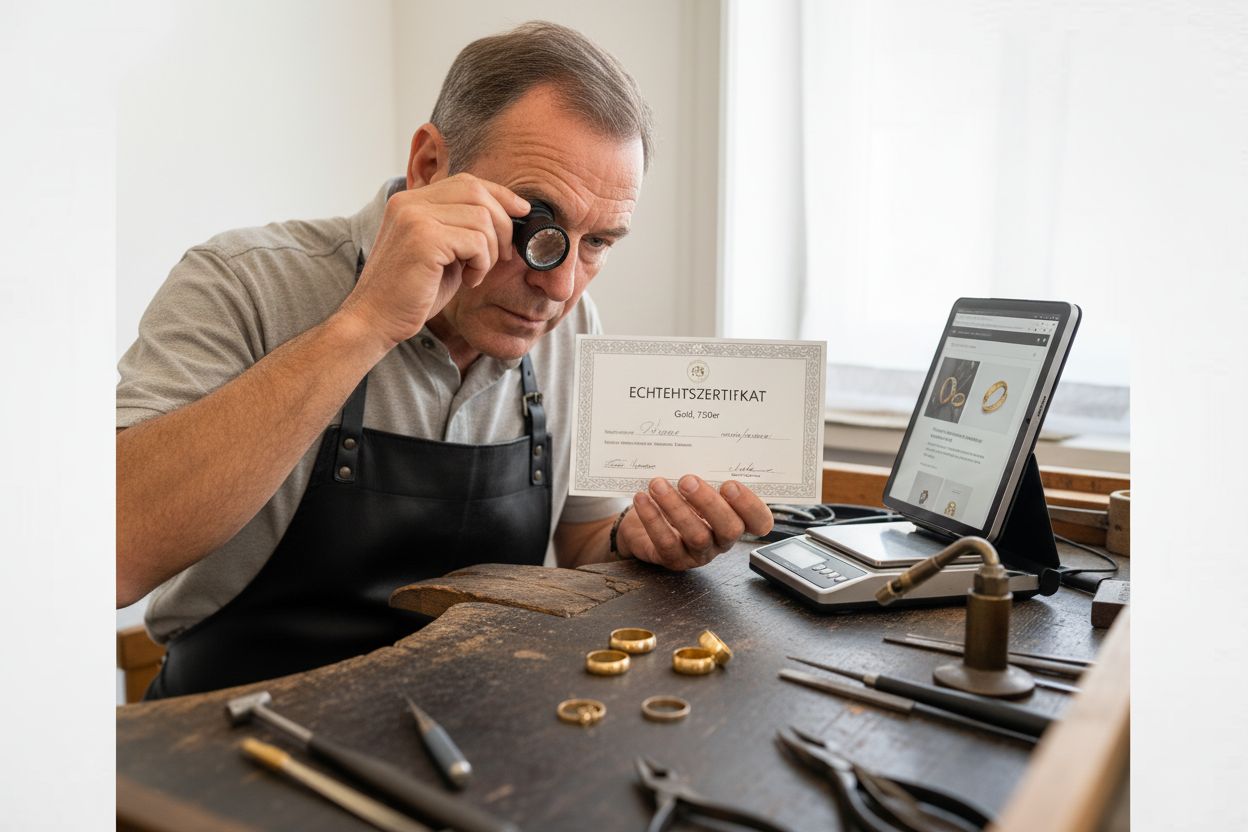 Goldschmied Echtheitsprüfung
