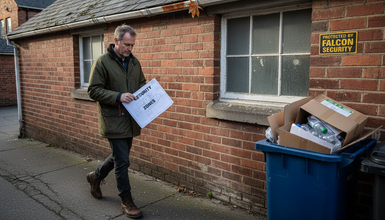 Manager assessing property security vulnerabilities