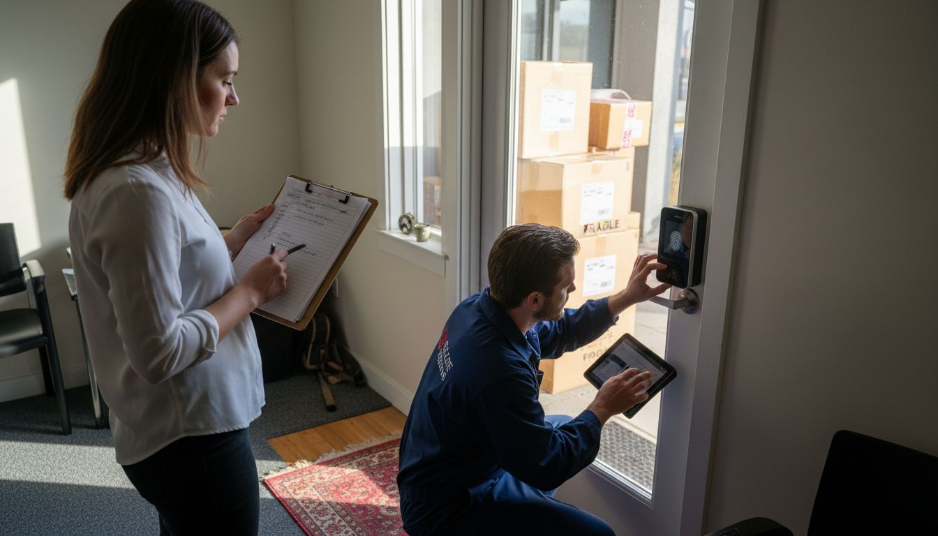 Calibrating biometric access scanner in office