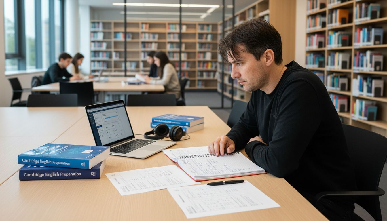 estudiante biblioteca Cambridge