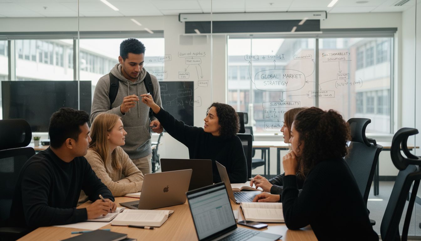 international academic classroom