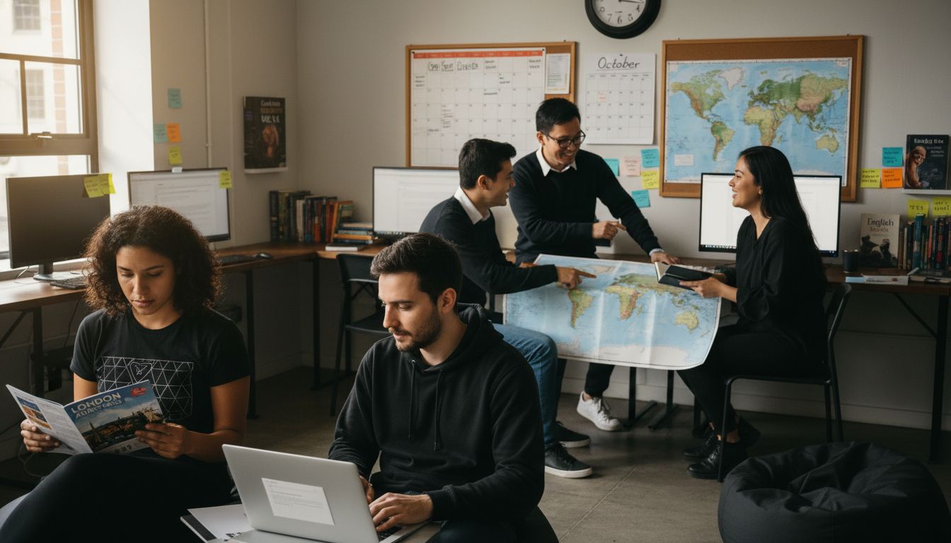 escena estudio inglés B1