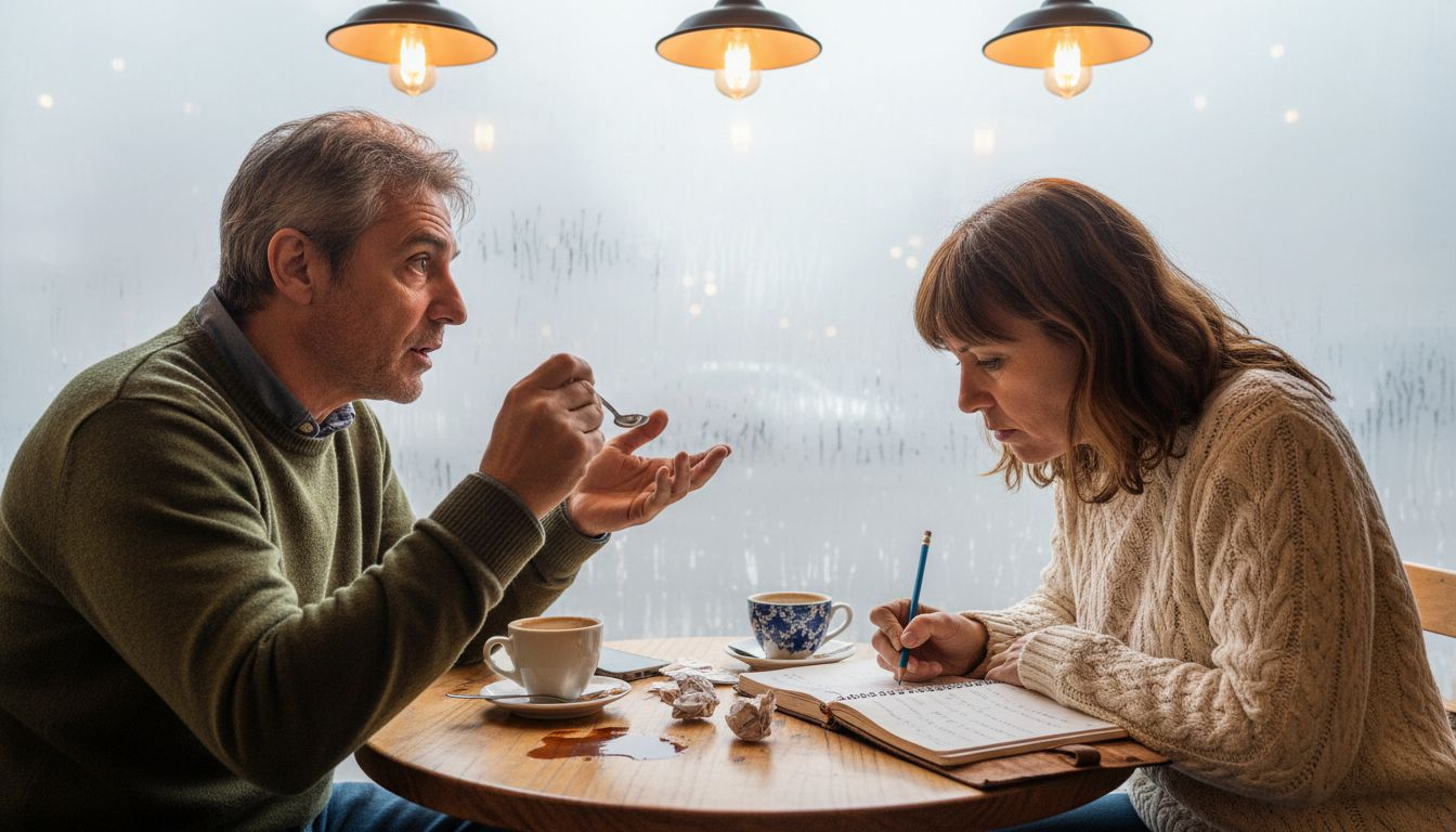 Encuentros para adultos que quieren perfeccionar su inglés conversando en un ambiente relajado de cafetería.