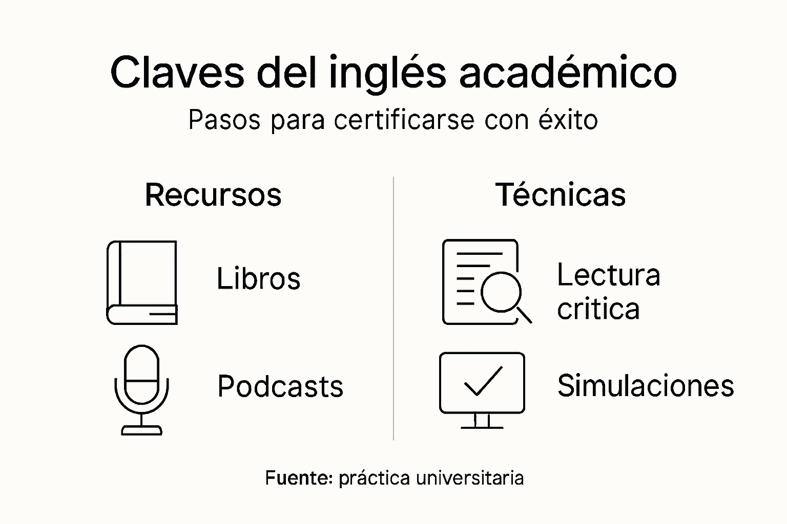 Infografía: consejos prácticos para potenciar tu inglés académico