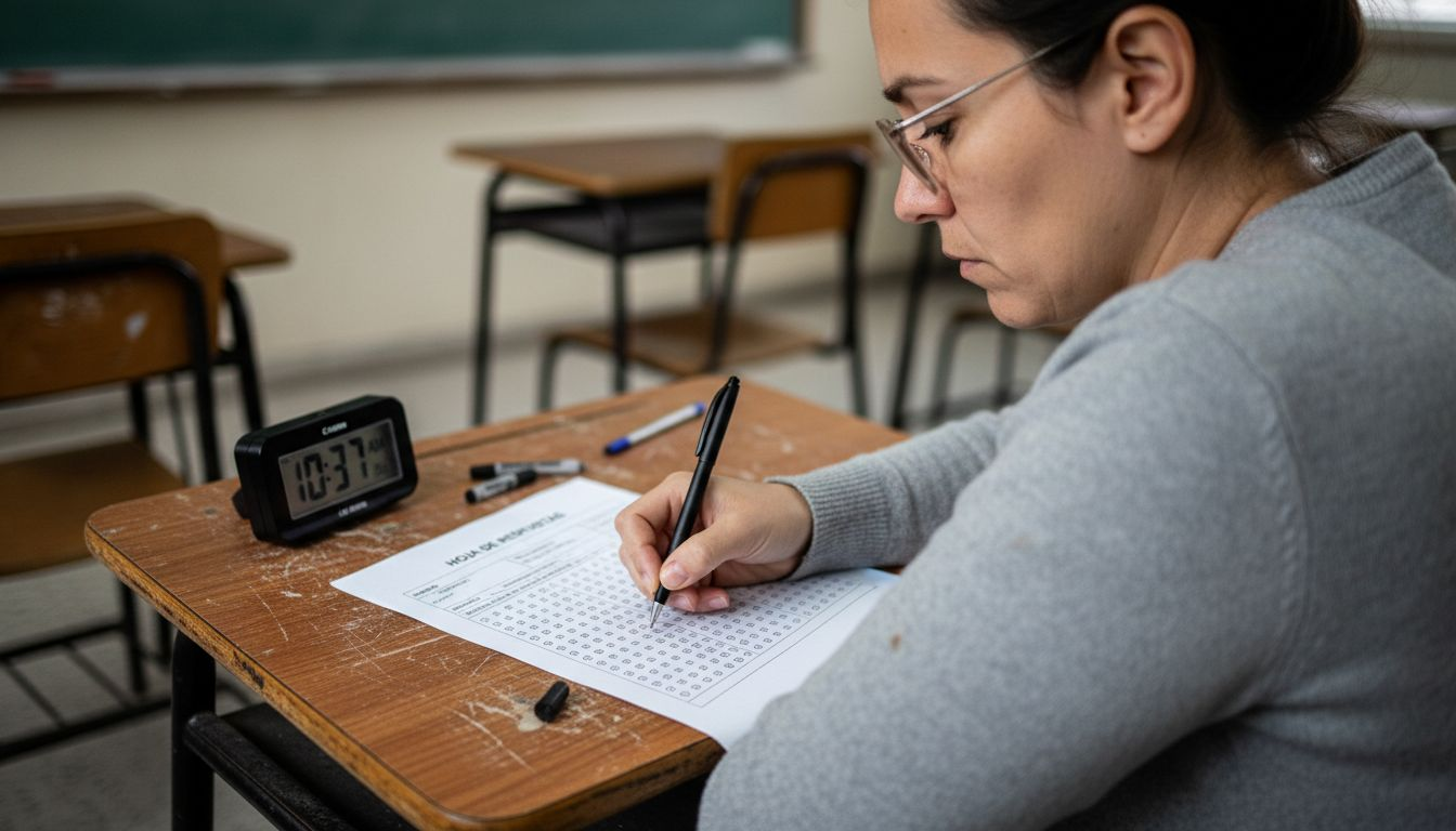 La alumna ha revisado la estructura del examen CAE en detalle.