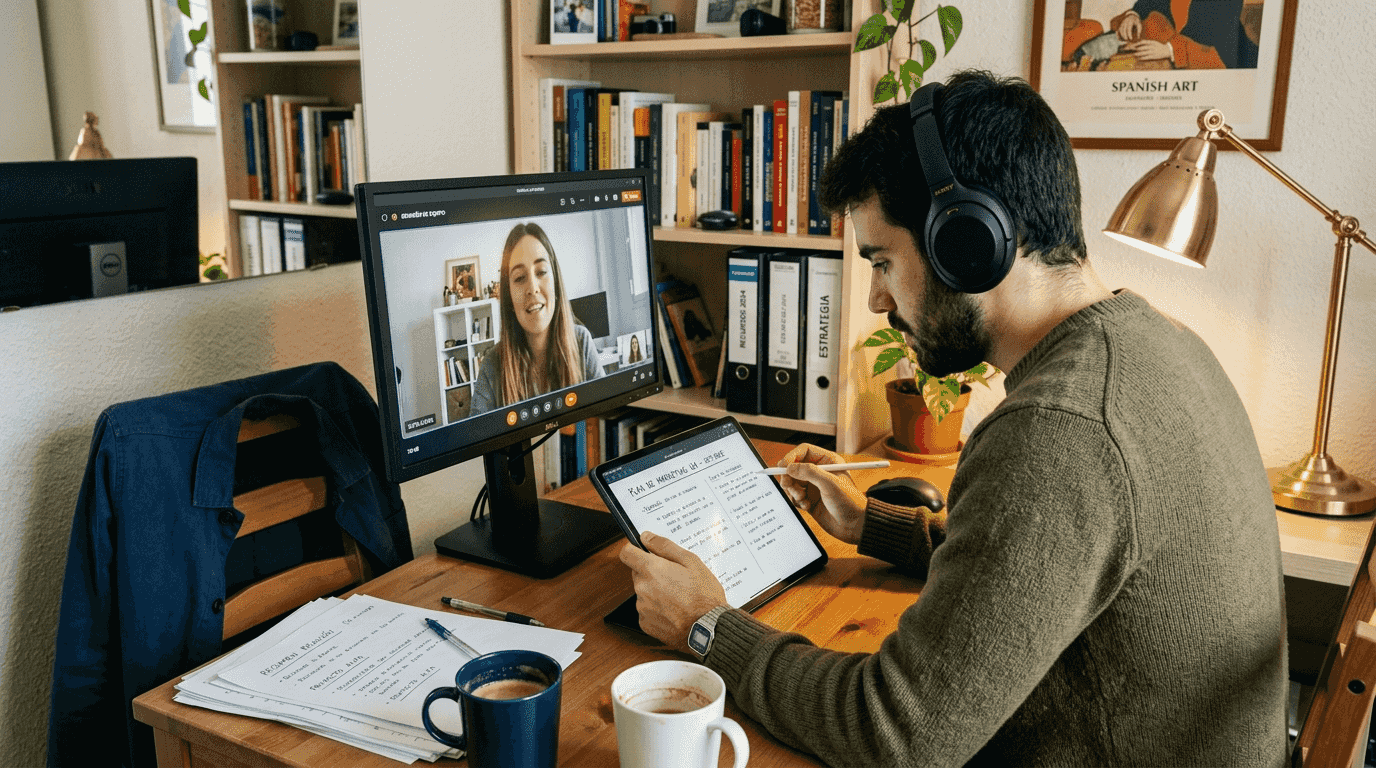 Profesionales de diferentes países trabajan juntos en la oficina