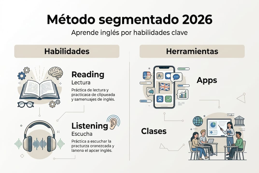 Mejor método para aprender inglés en 2026: guía completa - Academia Atenea
