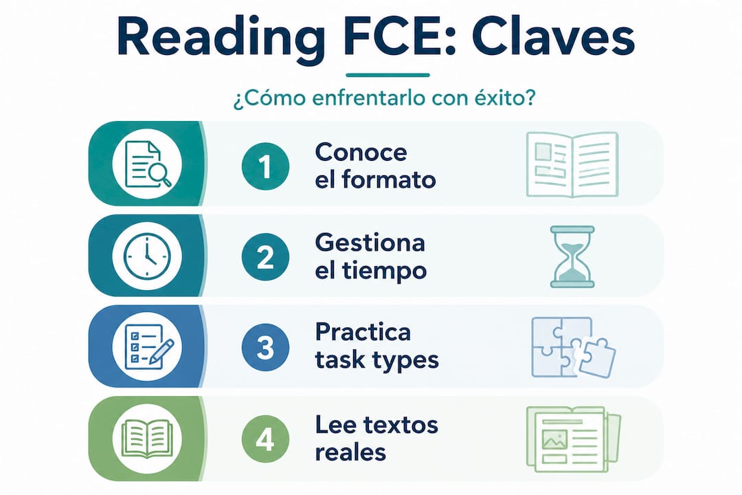 Pasos clave para preparar la parte de Reading del FCE